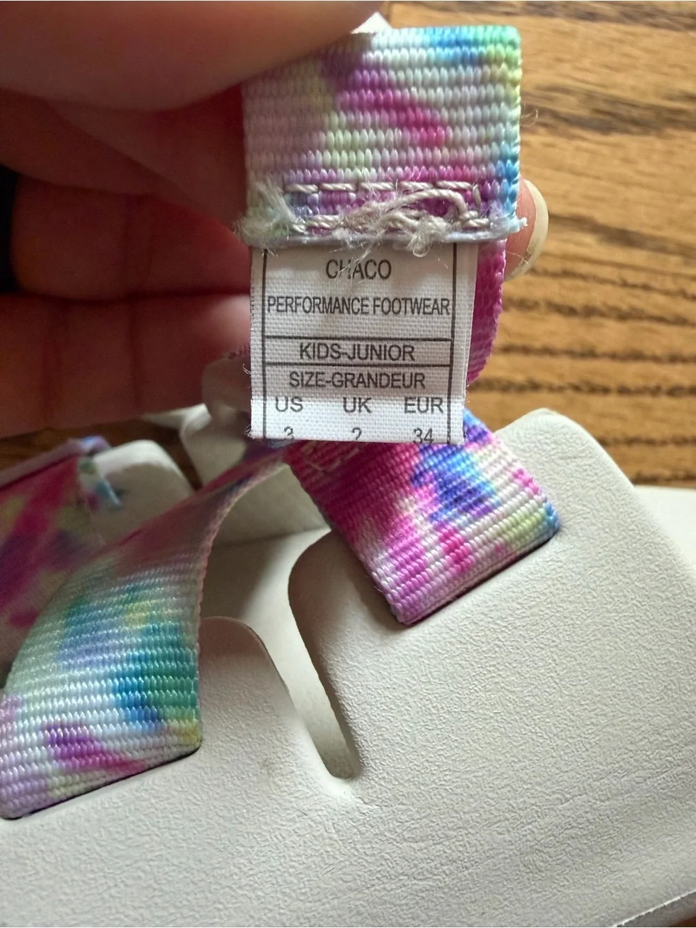 Chaco Kids Chillos Slides Sandals Light Tie Dye